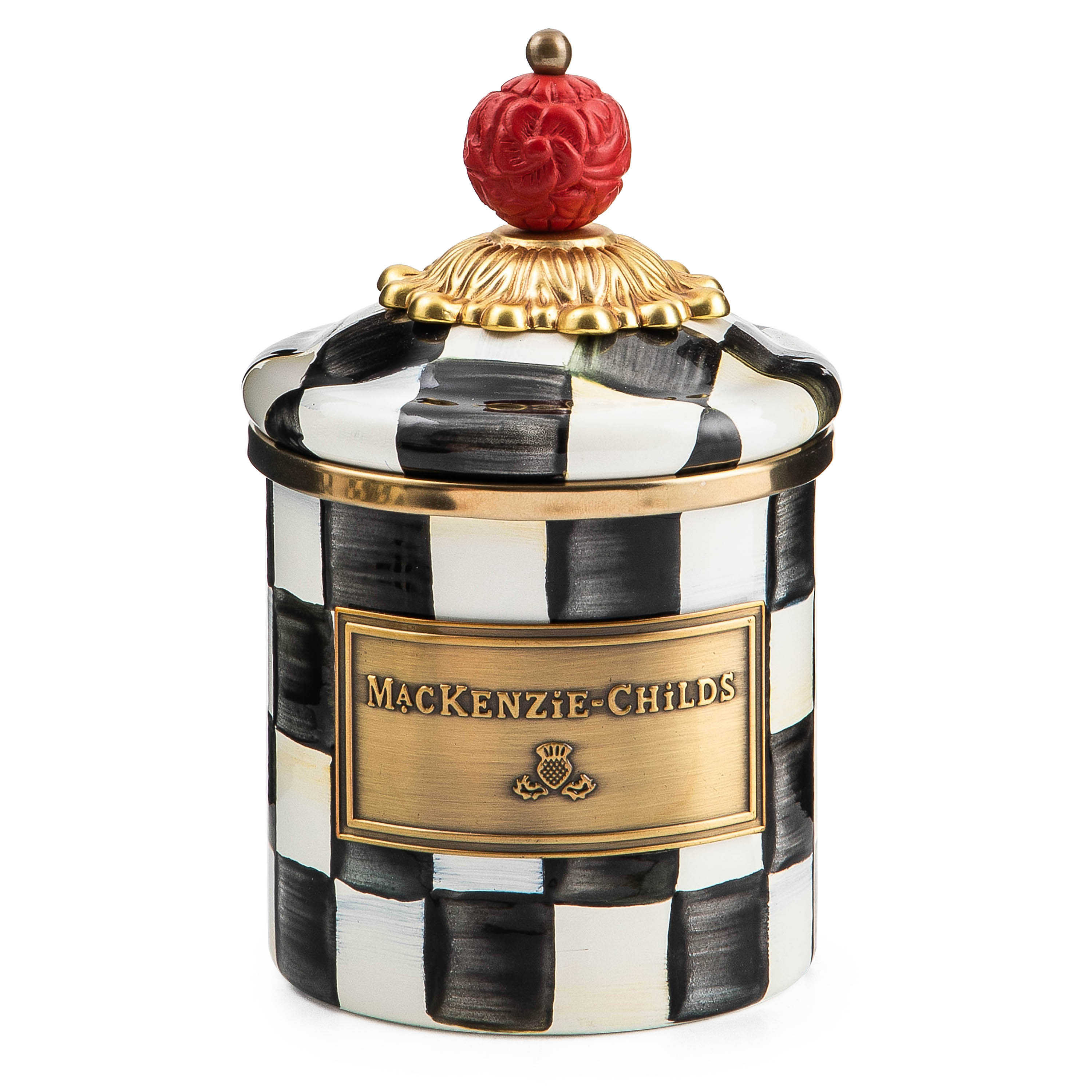 MacKenzie-Childs Courtly Check® Canister & Reviews | Wayfair